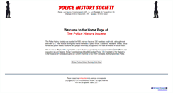 Desktop Screenshot of policehistorysociety.co.uk