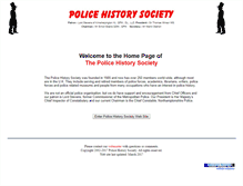 Tablet Screenshot of policehistorysociety.co.uk